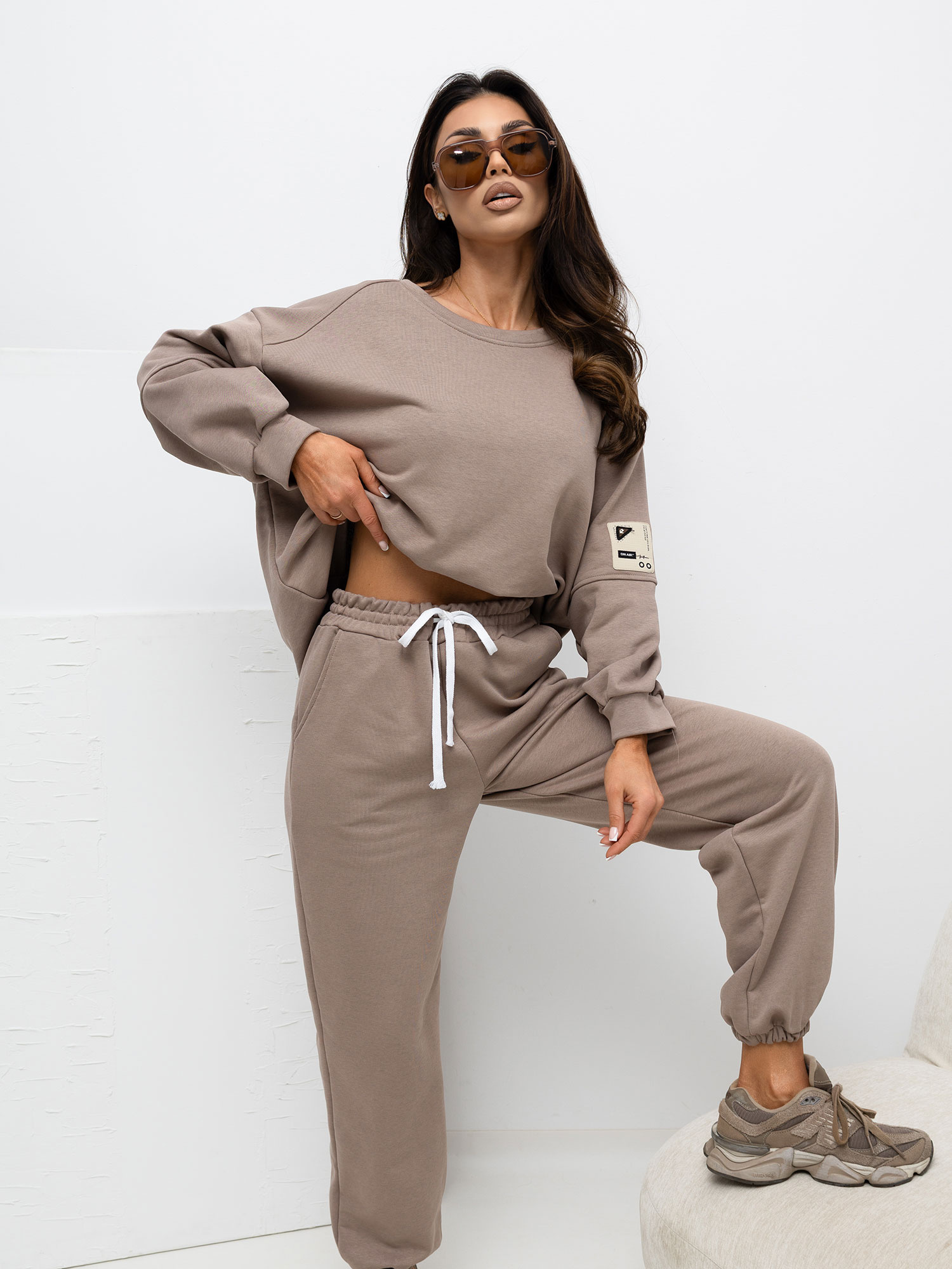 Fango dwuczęściowy komplet z naszywką RUE PARIS