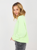 Jasnozielona krótka bluza bez kaptura