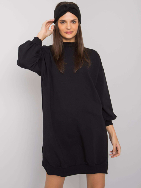 Czarna damska sukienka bawełniana Maretta RUE PARIS