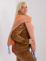 Hurtownia Jasnopomarańczowy ciepły szal zimowy