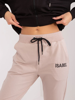 Hurt Czarny damski komplet dresowy z bluzą z kapturem