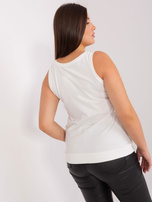 Hurt Ecru top plus size z okrągłym dekoltem