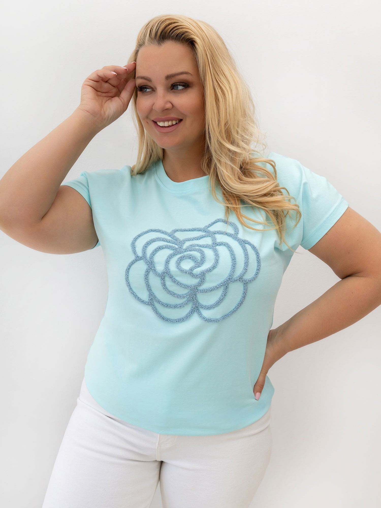 T-shirt mietowy