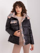 Hurt Czarna ocieplana kurtka zimowa