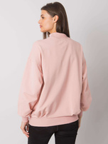Brudnoróżowa bluza damska bez kaptura Dylan RUE PARIS