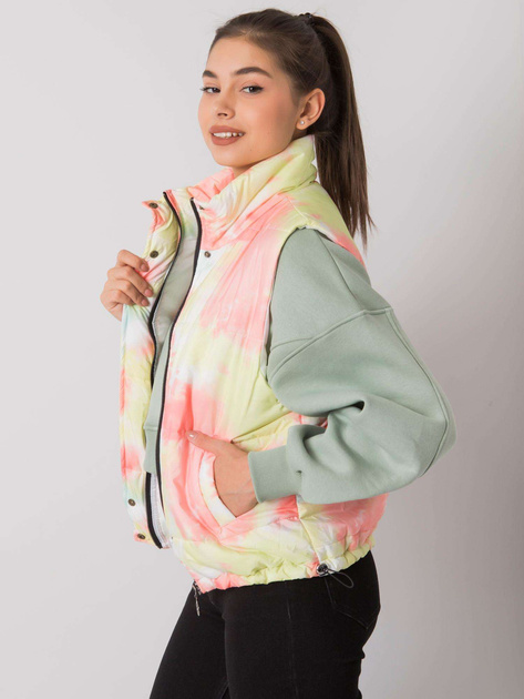 Żółto-pomarańczowa pikowana kamizelka damska Roonie