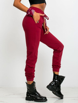 Bordowe spodnie Faster