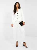 Ecru dresowa marynarka od kompletu 