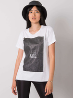 Weißes T-Shirt Moon.