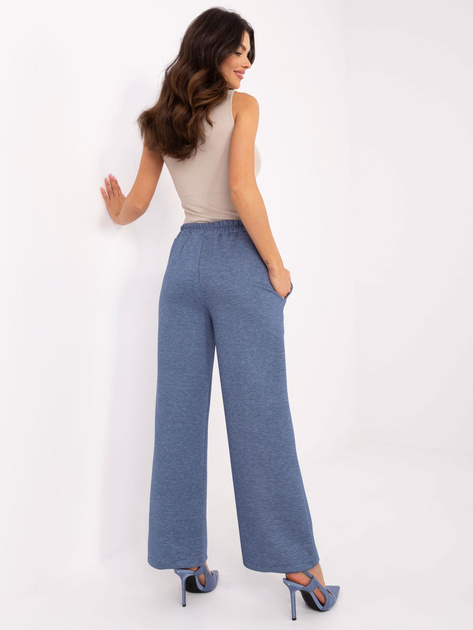 Hurt Ciemnoniebieskie melanżowe spodnie dresowe z wiskozą