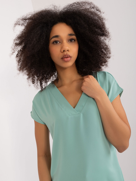 Hurt Pistacjowa casualowa bluzka BASIC FEEL GOOD