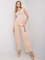 Beige Sweatpants mit geradem Bein Dennise.