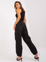 Hurt Schwarze Parachhose mit hohem Bund OCH BELLA.