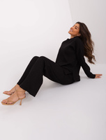 Hurt Black two-piece casual set with a sweatshirt.