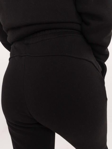 Hurt Czarny dresowy komplet basic z rozpinaną bluzą