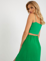 Hurt Zielona spódnica asymetryczna w kwiaty RUE PARIS