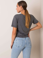 Dunkelgraues T-Shirt Star FÜR FITNESS.