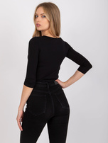 Czarna damska bluzka basic Mona