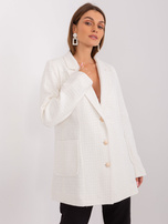 Hurt Kremowa marynarka w strukturalny splot