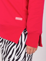 Hurt Czerwona dresowa bluza plus size z bawełny