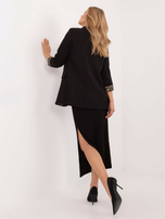 Hurtownia online Czarna dopasowana spódnica midi