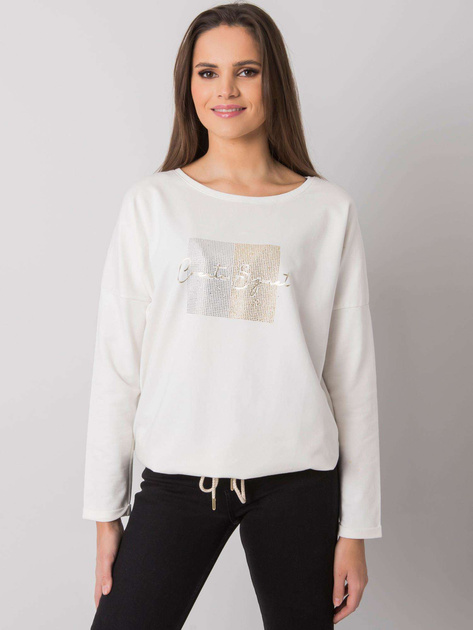 Ecru bluzka z dżetami Adele RUE PARIS