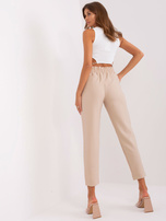 Hurt Jasnobeżowe garniturowe spodnie z guzikami OCH BELLA 