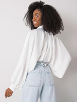 Biała koszula z szerokimi rękawami Cristina