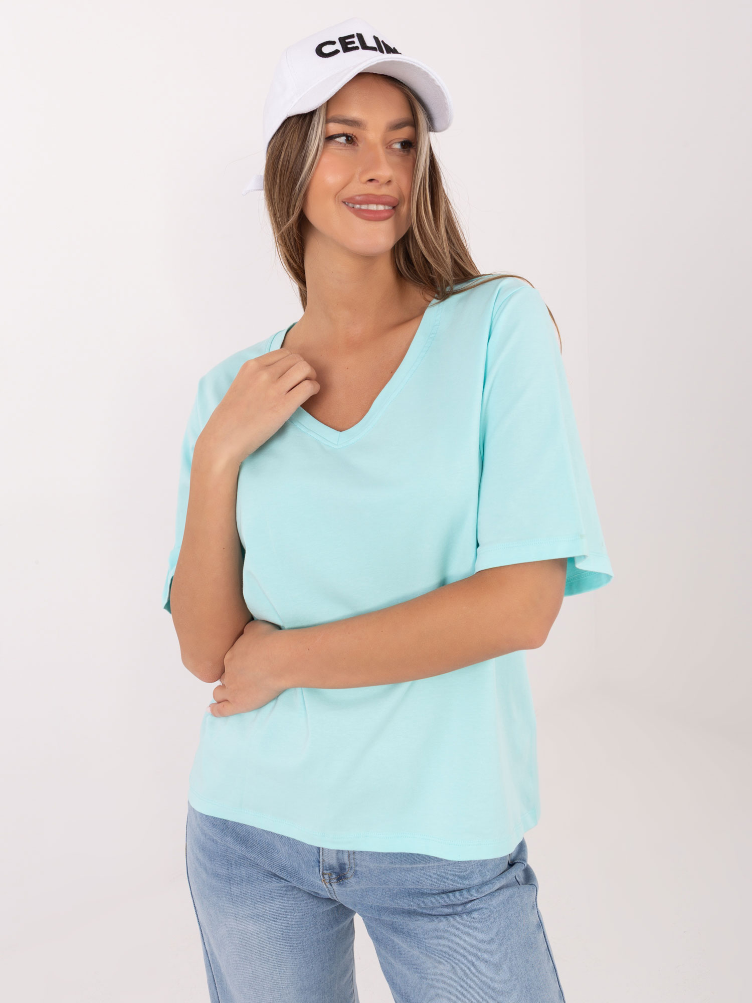 T-shirt mietowy