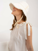 Hurt Ecru letnia sukienka bez rękawów OCH BELLA