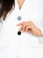 Ecru dresowa marynarka od kompletu 