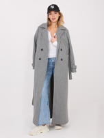 Ecru damska bluzka basic z długim rękawem