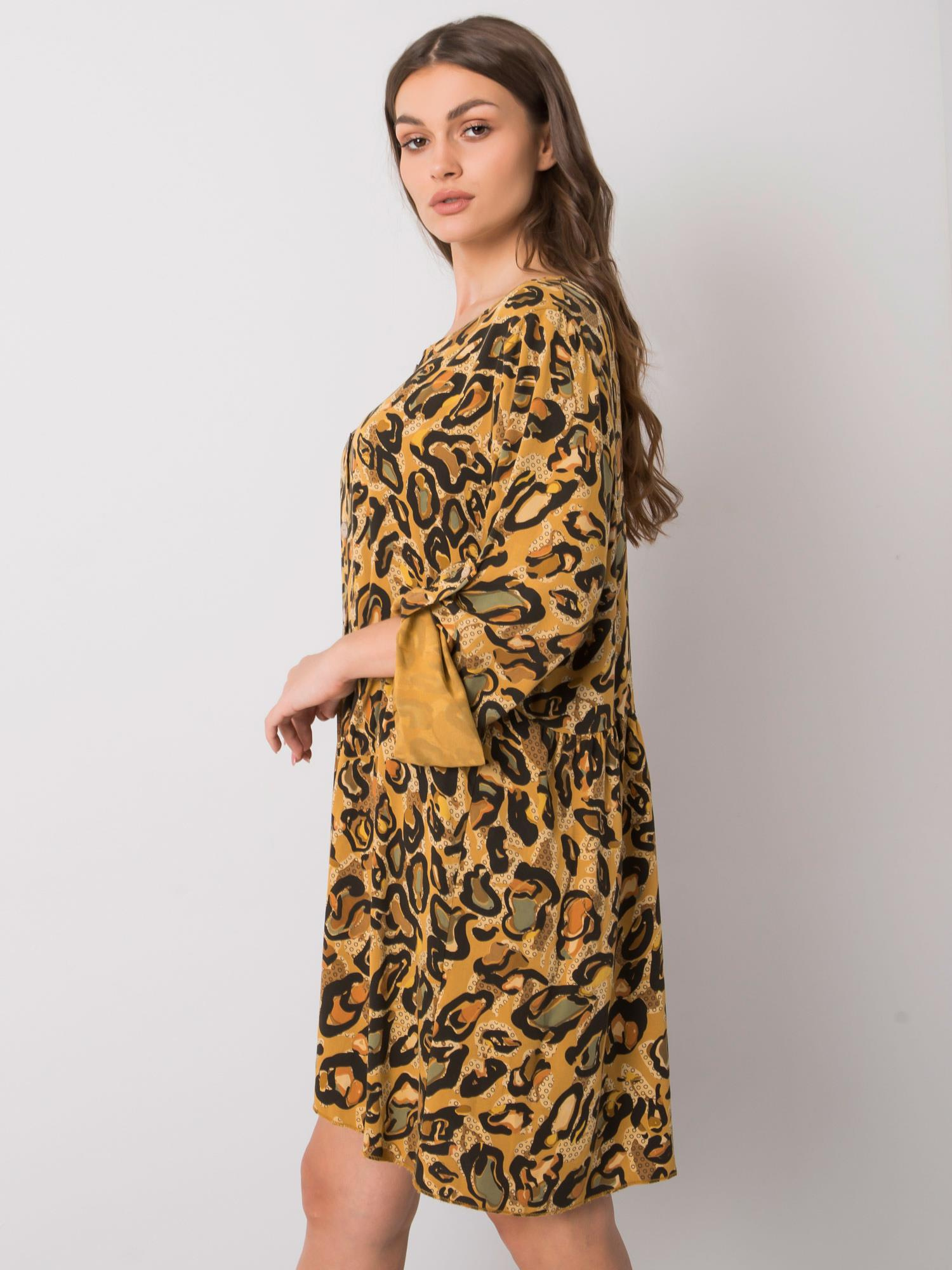 Yellow Earlene Viscose Dress