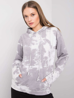 Grauer Tie-Dye-Pullover Stephanie RUE PARIS.