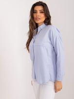 Hurt Light Blue Oversized Button-Up Shirt