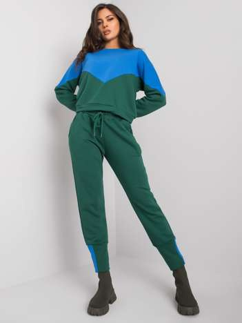 Blau-grünes Set mit Hoodie und Hose Abinelli RUE PARIS.