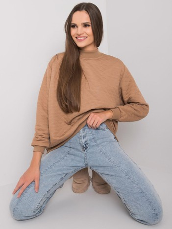 Camelowa bluza pikowana Chloe 
