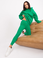 Hurt Zielony komplet casualowy z bluzą