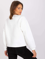 Ecru dresowa bluza z napisami Francisco 