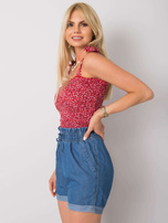 Ciemnoniebieskie szorty casualowe Marilena RUE PARIS