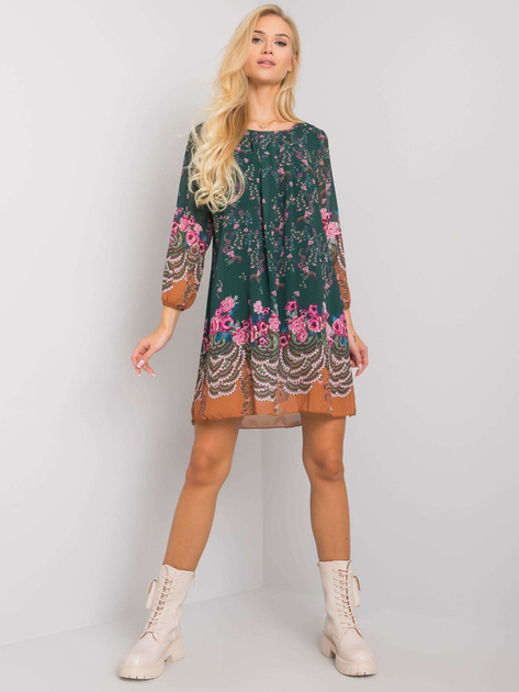 Zielona sukienka we wzory Tristana OCH BELLA