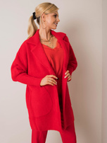 Nora's red alpaca coat