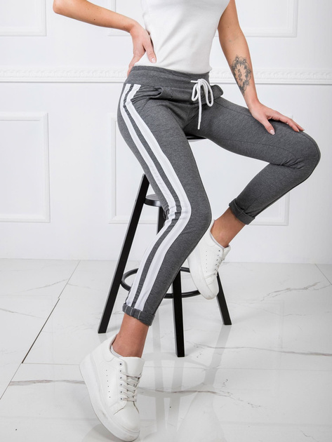 Ciemnoszare spodnie Laney