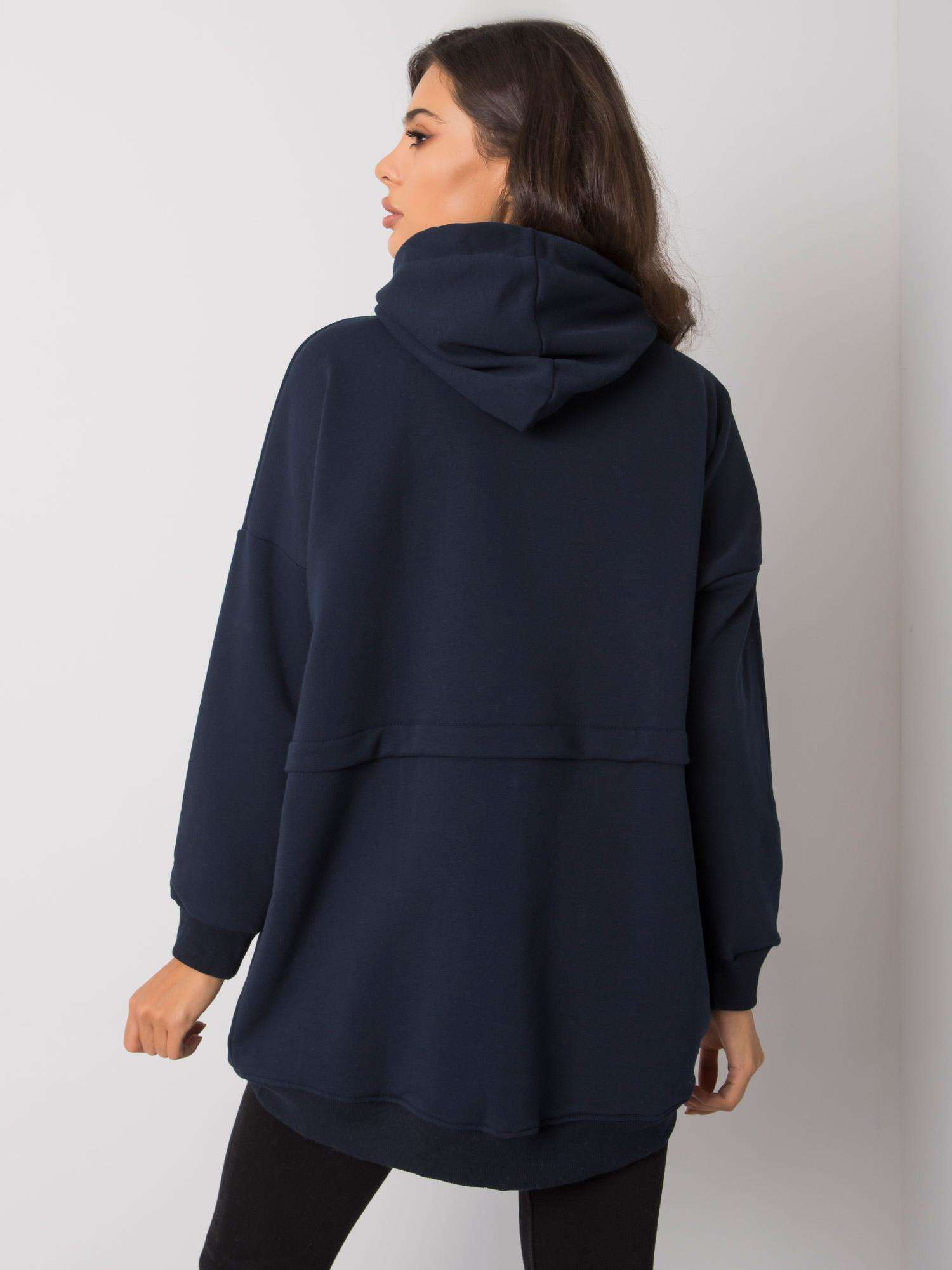 Granatowa bluza z kapturem Edna