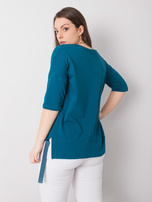 Morska bluzka plus size z aplikacją Darren