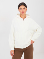 Ecru rozpinana bluza z kieszeniami NATURAL SIDE 
