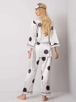 Biały damski komplet do spania