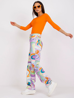 Pomarańczowa bluzka bawełniana Mona