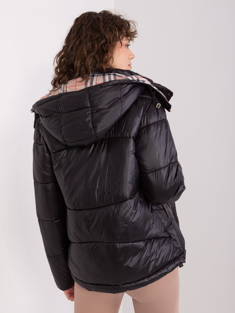 Hurt Czarna ocieplana kurtka zimowa