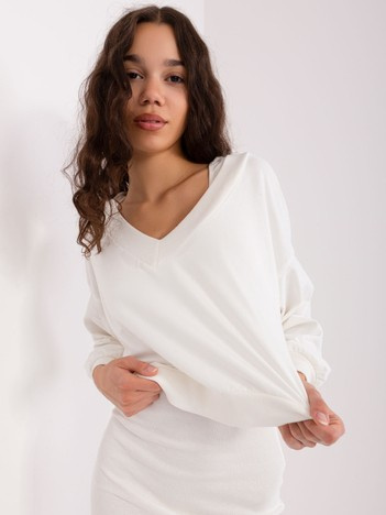 Hurt Ecru damski komplet basic z krótką bluzką